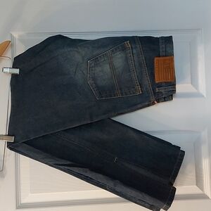 Vintage Polo Ralph Lauren Snap Front Jeans with Leg Slit.  Size 10.